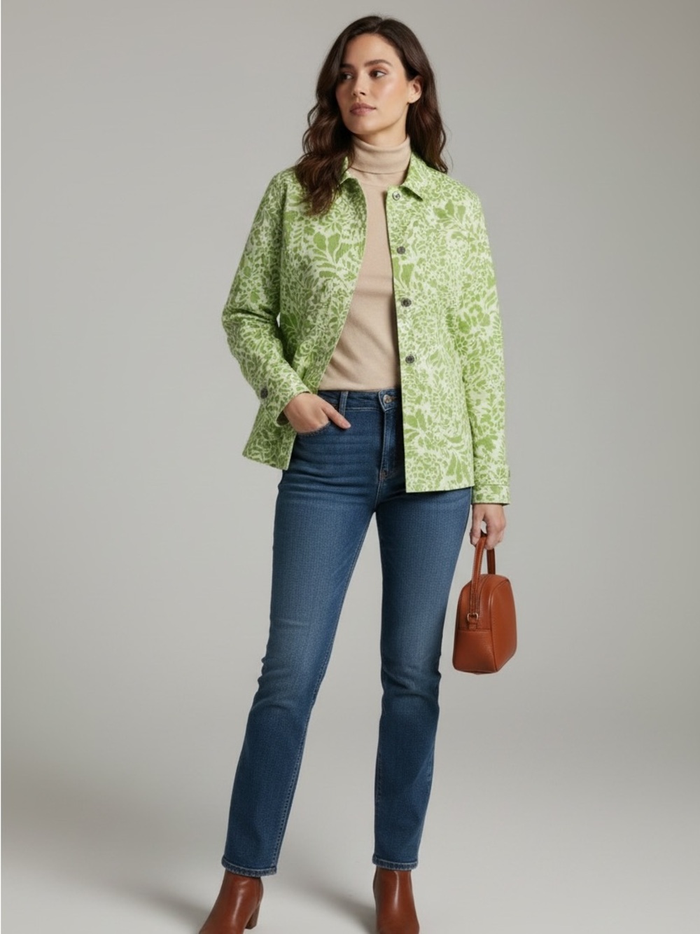Coldwater Creek Light Green plus size jacket blazer - Picture 12 of 12